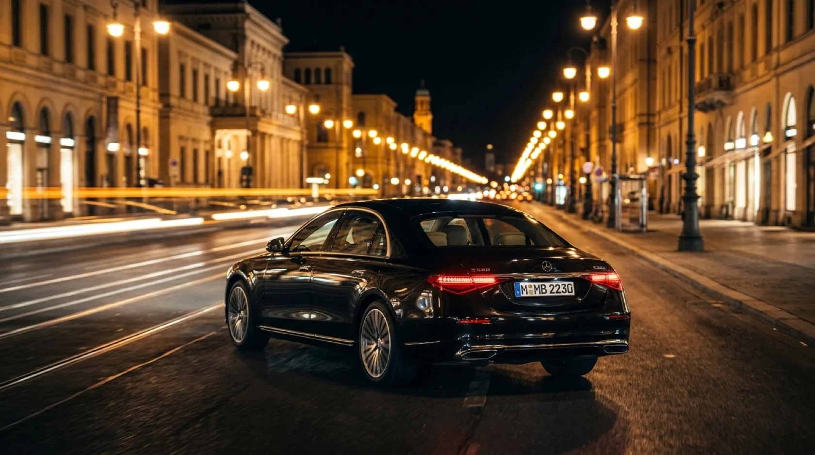 Night drive through Munich